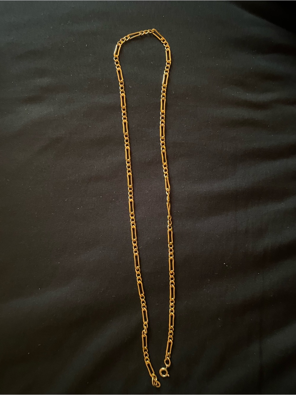 14 Karat G. F. / Gold Filled, 20 inch Figaro chain weighs 9.2 Grams from J.C. CO